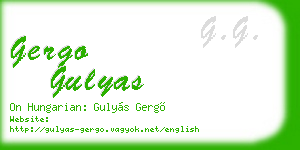 gergo gulyas business card